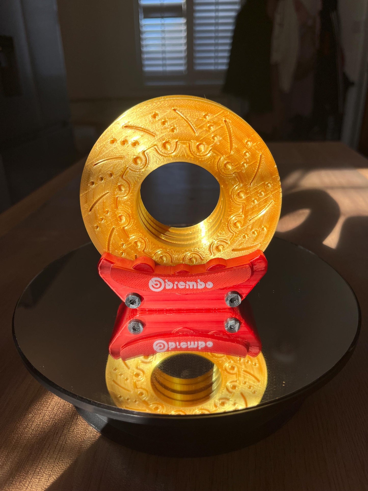 Personalised Brake Disc Coasters and Caliper Coaster Holder - UK Shop