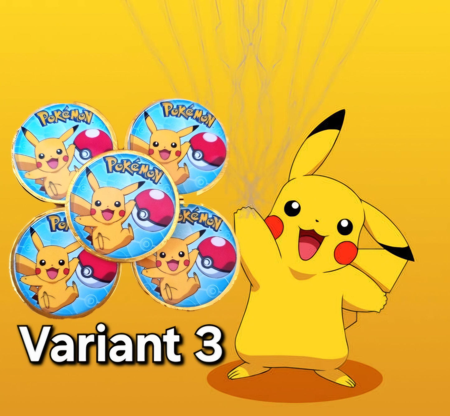 Shiny Pokèmon Double sided chocolate coins . UK seller