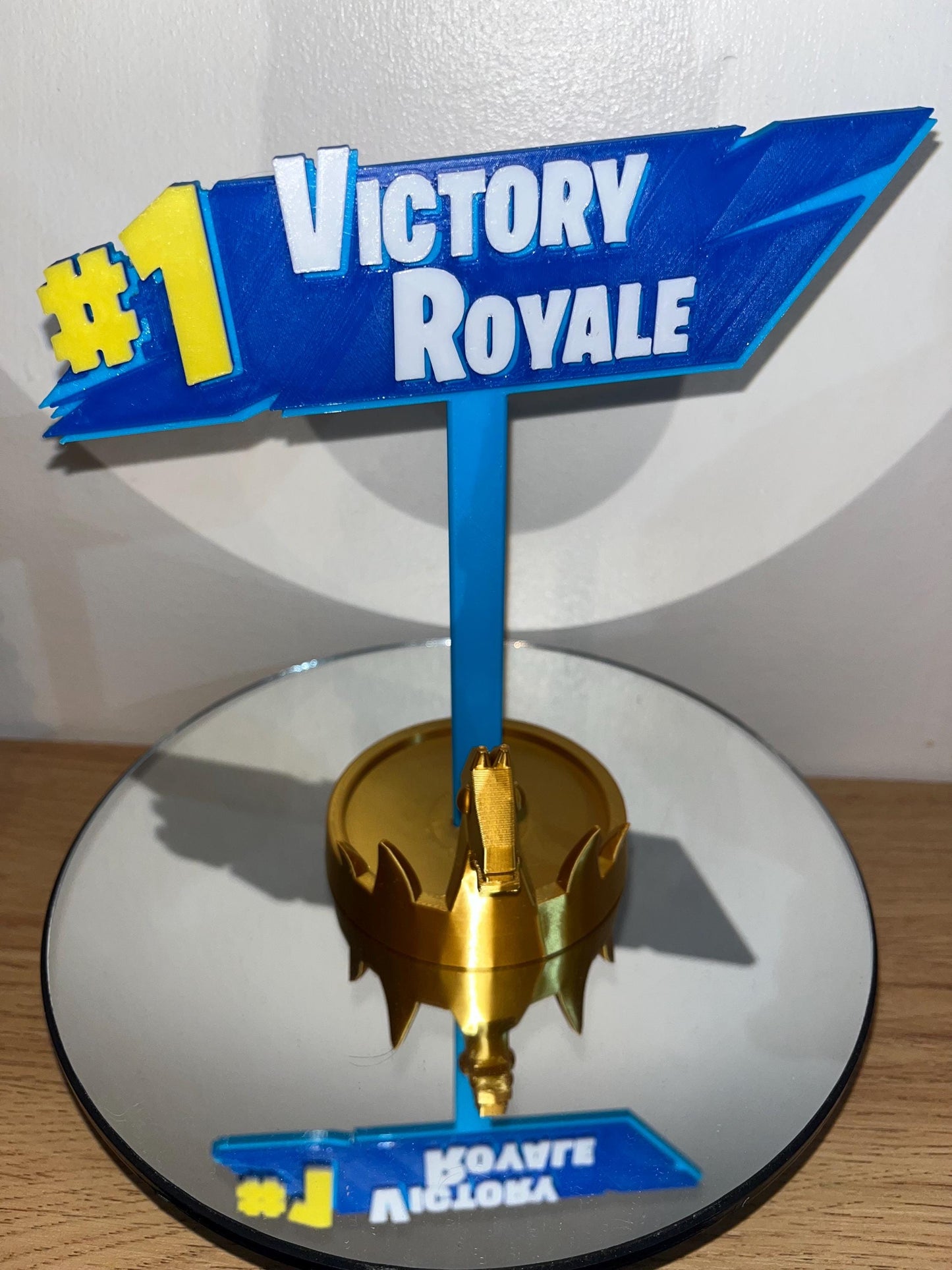 Personalised Fortnite Victory Royale 3D sign with removable base options