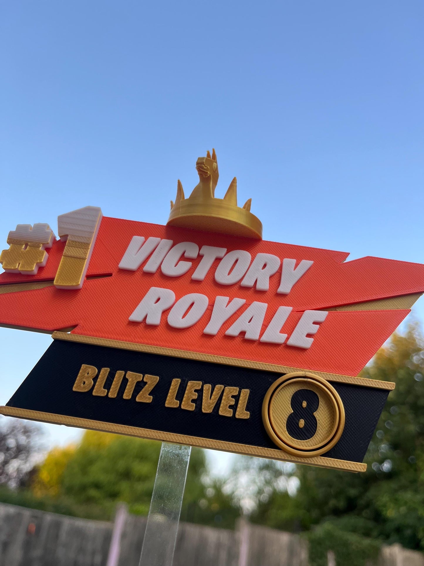 Victory Royale Trophy Crown Win Orange