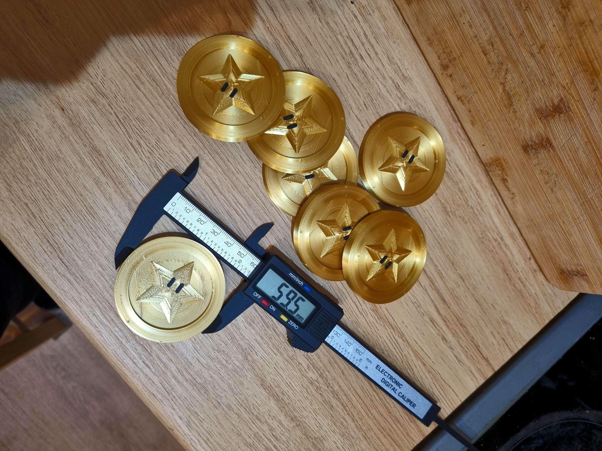 Stunning Mario Kart Gold Coins - Star or Line/Pipe - Shiny Gold.