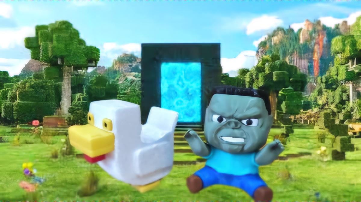 Minecraft Inspired Chicken Jockey - Movie Version