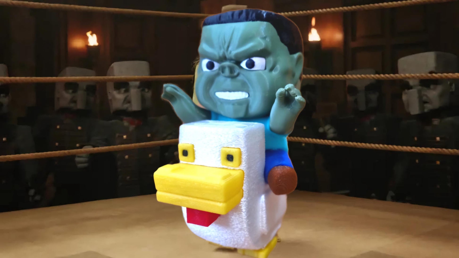 Minecraft Inspired Chicken Jockey - Movie Version
