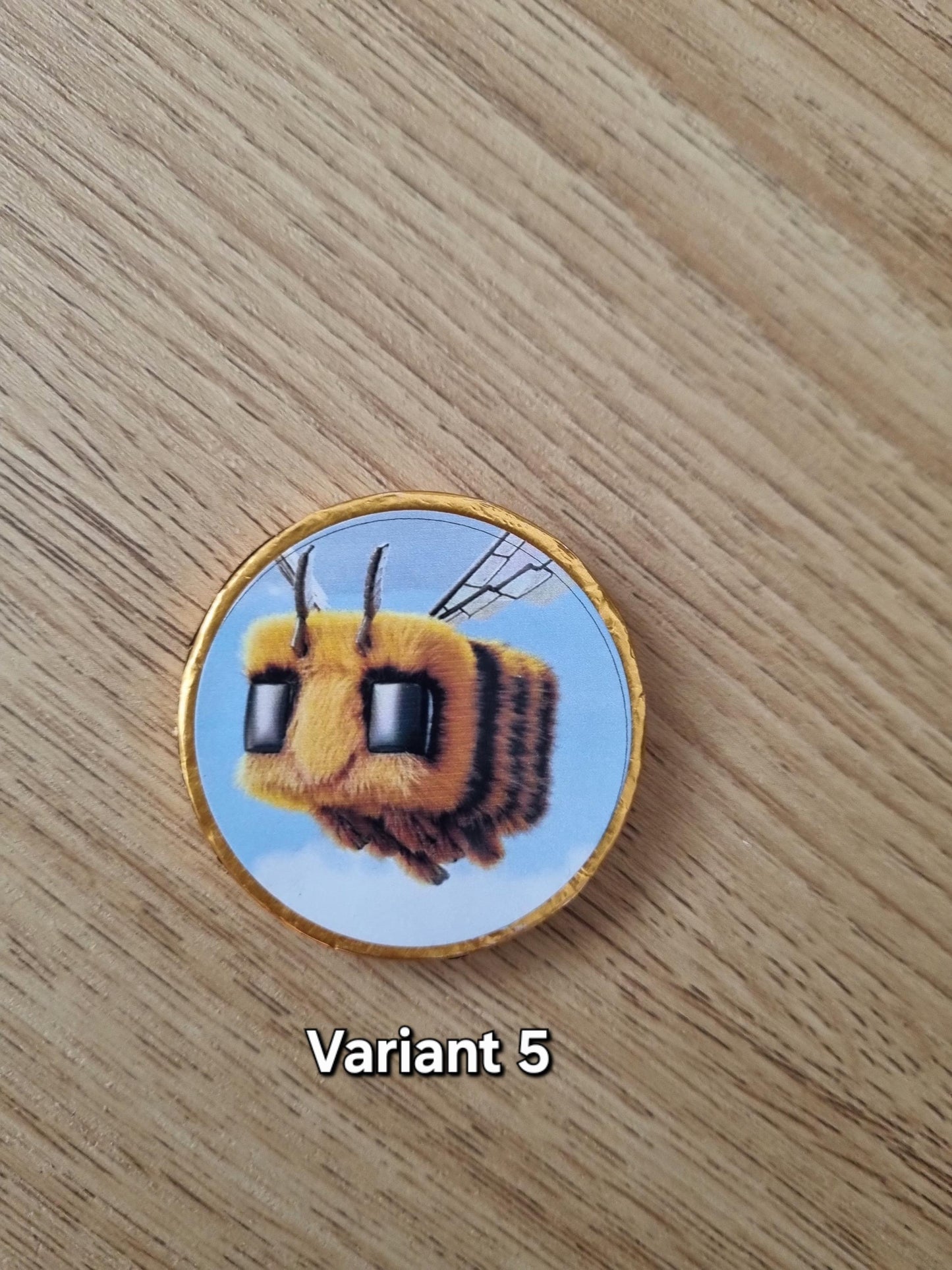 Stunning Minecraft Double sided chocolate coins . UK seller