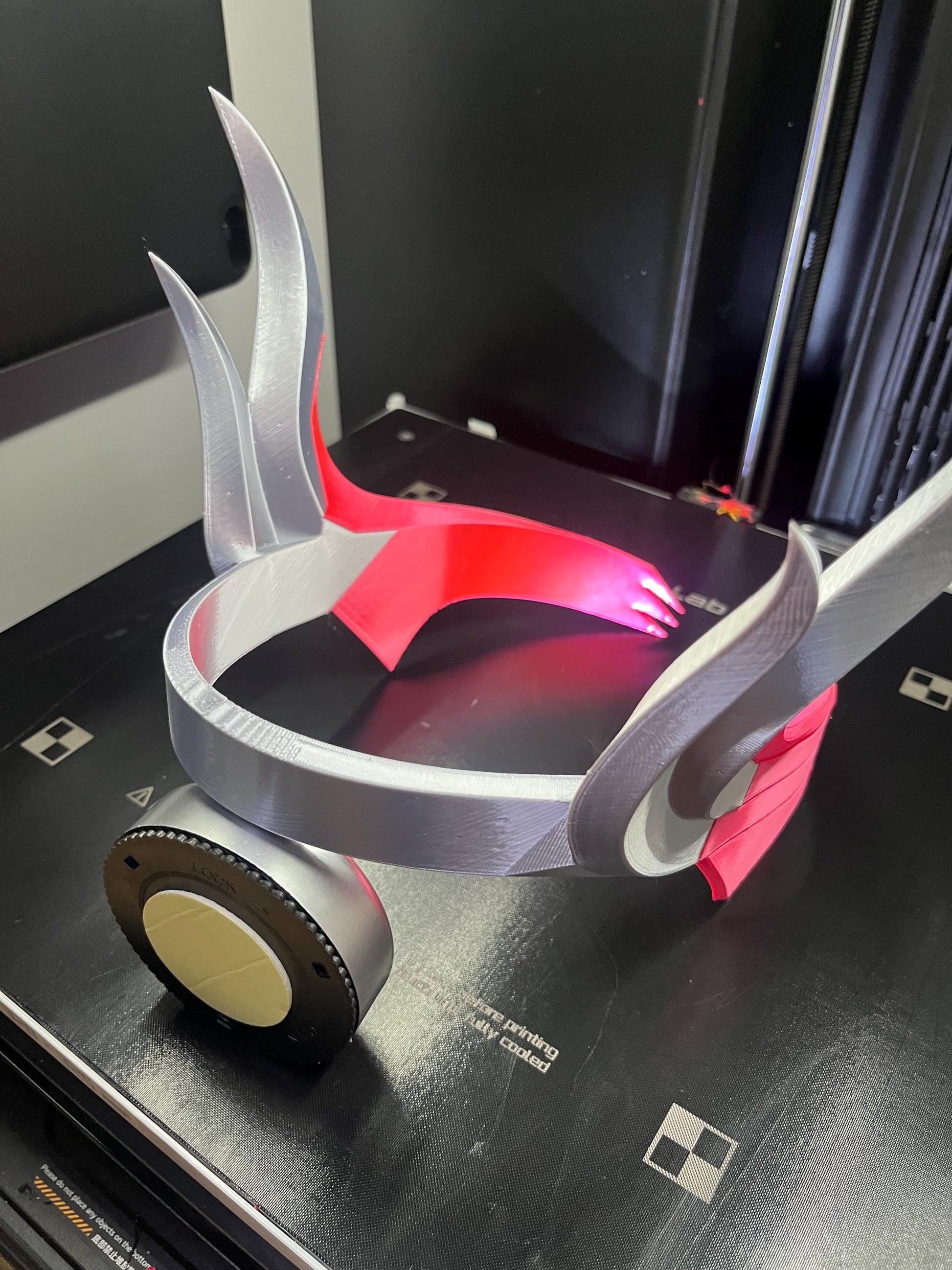 Premium Pink Mercy Overwatch Headband for Cosplay conventions.