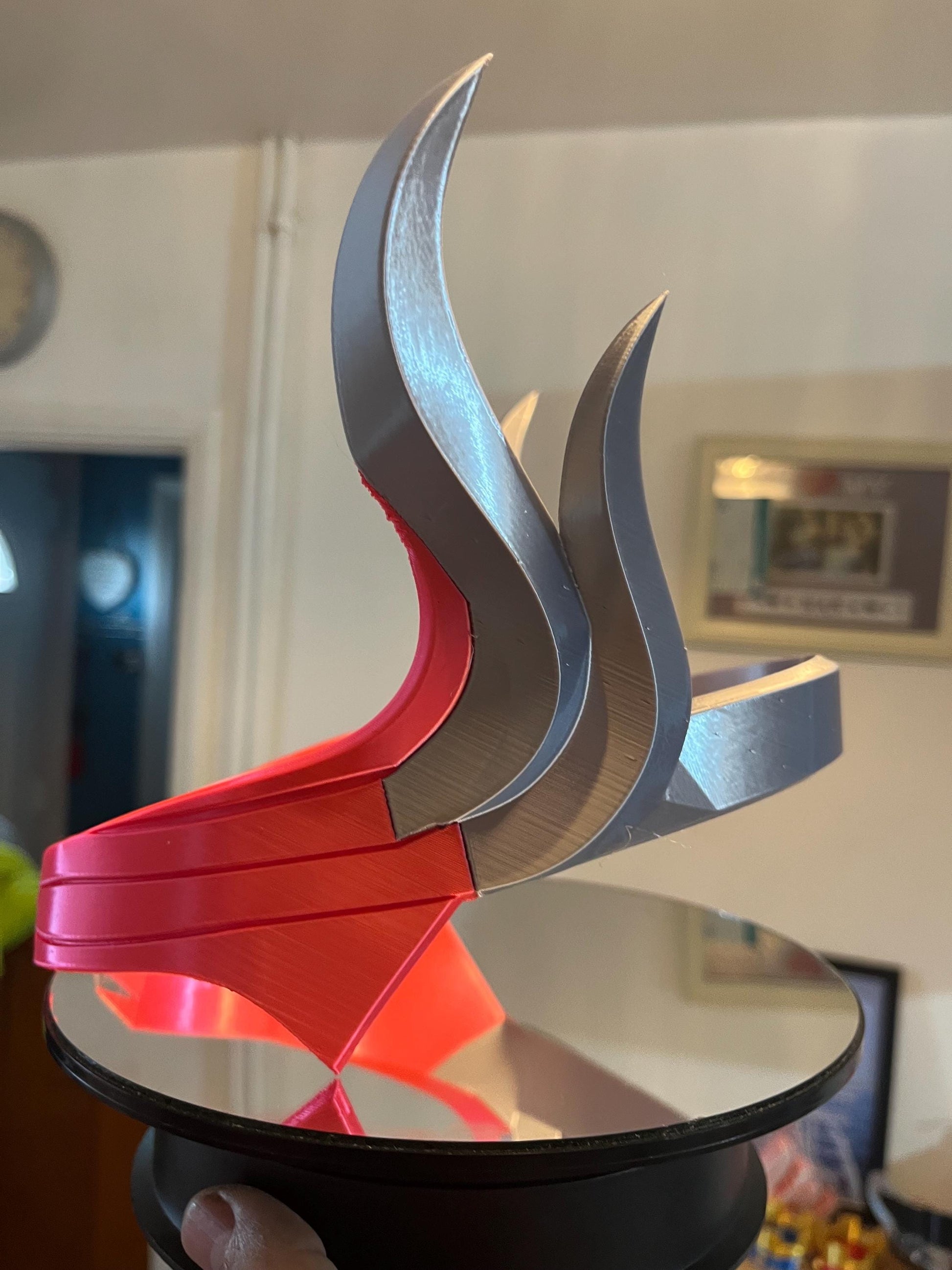 Premium Pink Mercy Overwatch Headband for Cosplay conventions.