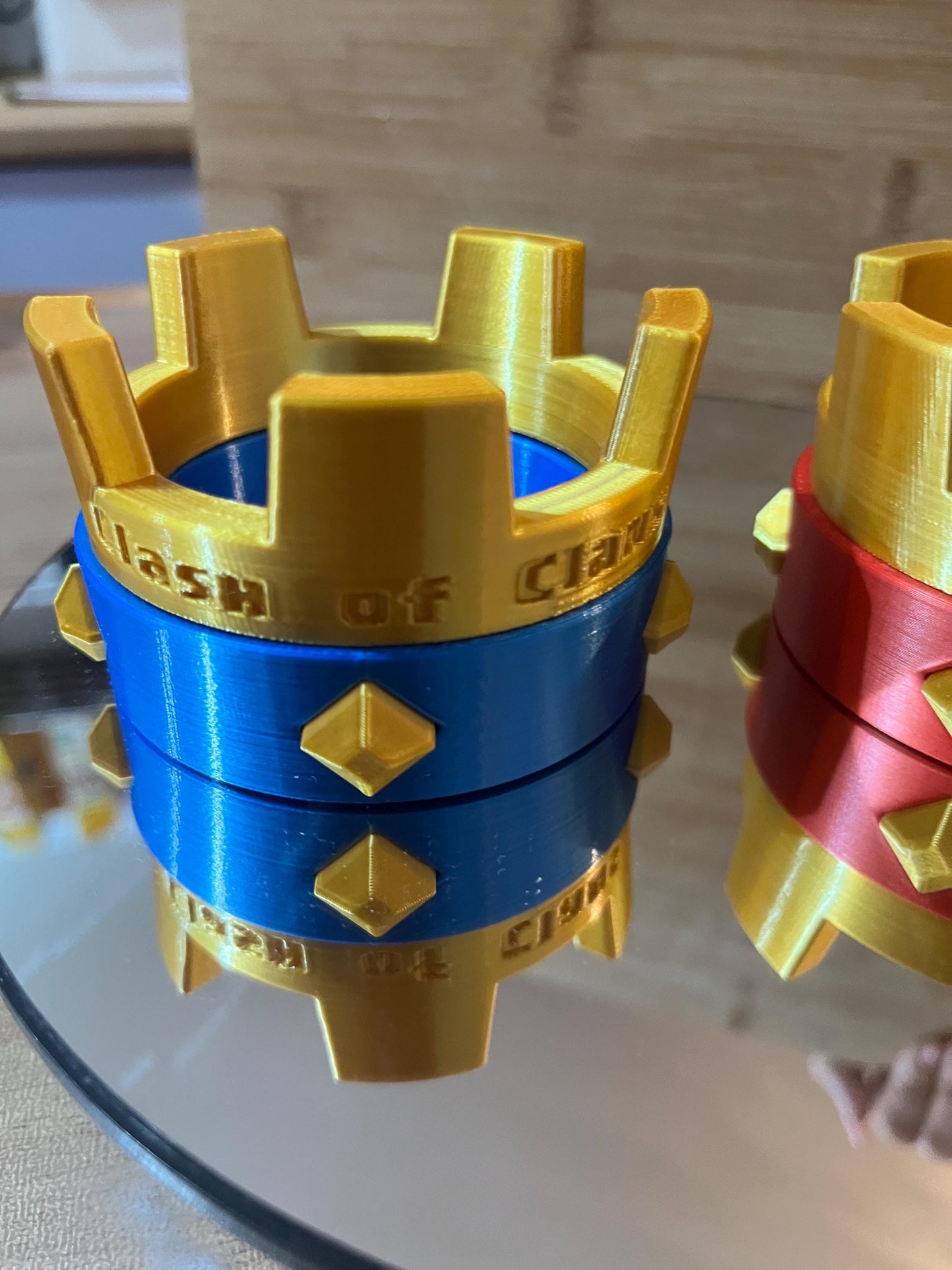Clash Royale and Clans Crown with colour, size and engraving options.