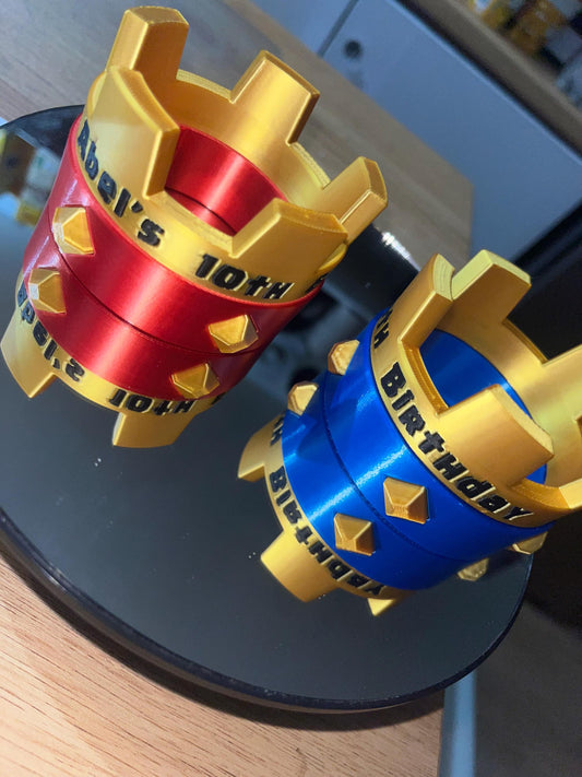 Clash Royale and Clans Crown with colour, size and engraving options.