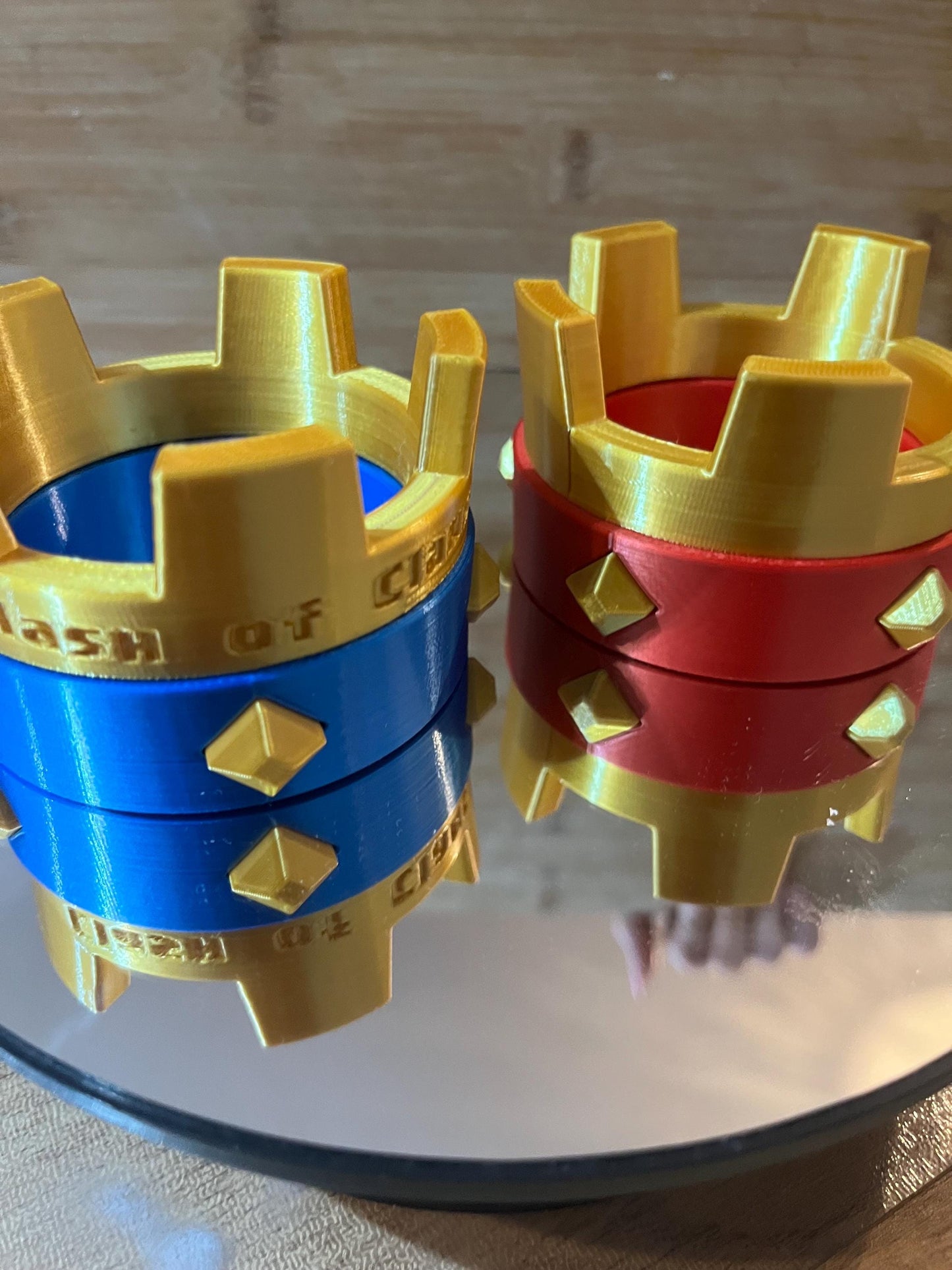 Clash Royale and Clans Crown with colour, size and engraving options.