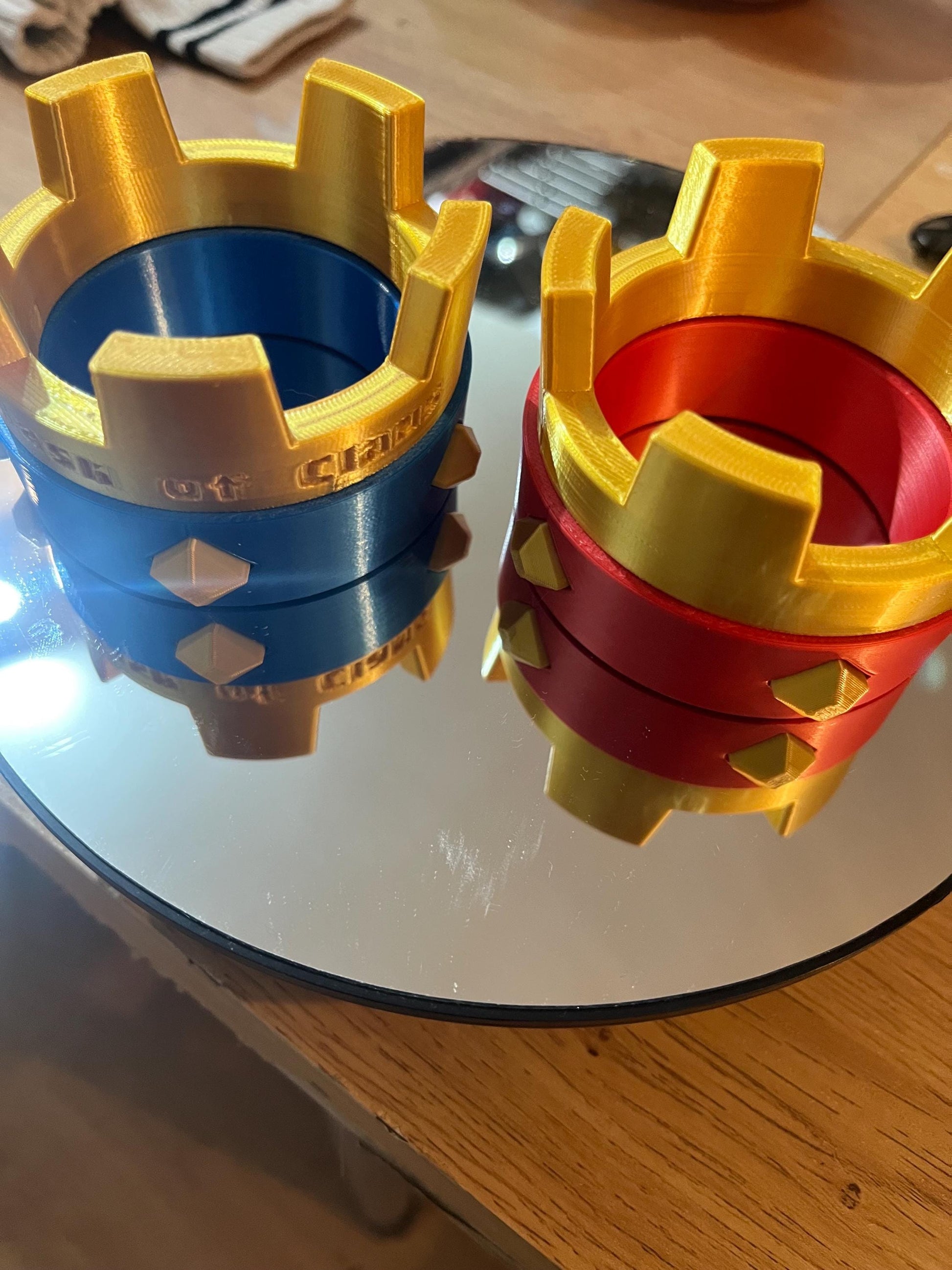 Clash Royale and Clans Crown with colour, size and engraving options.