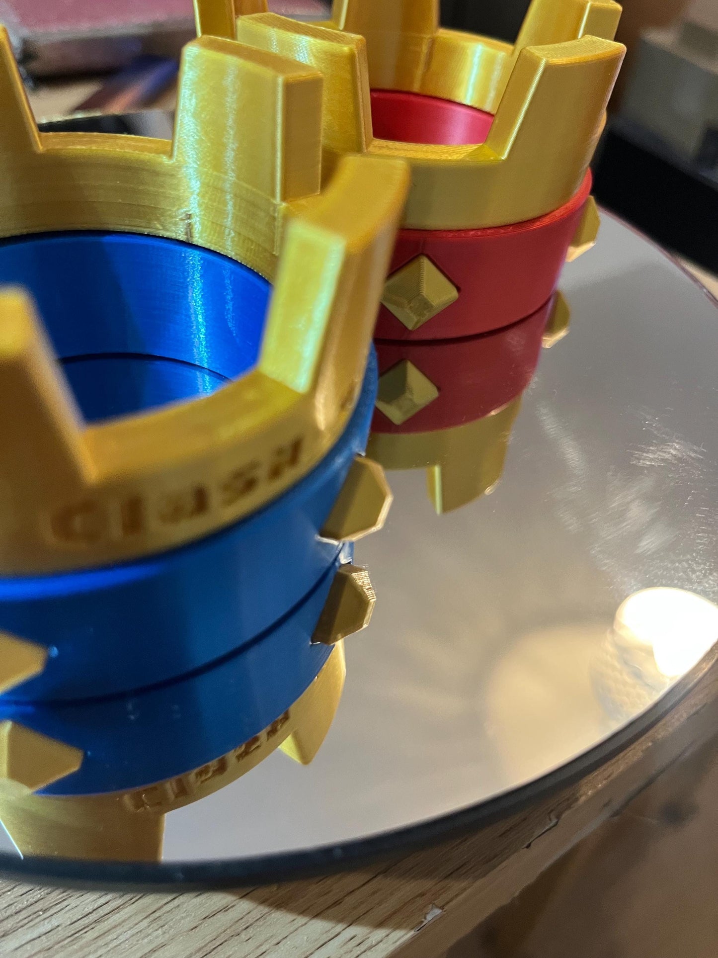 Clash Royale and Clans Crown with colour, size and engraving options.