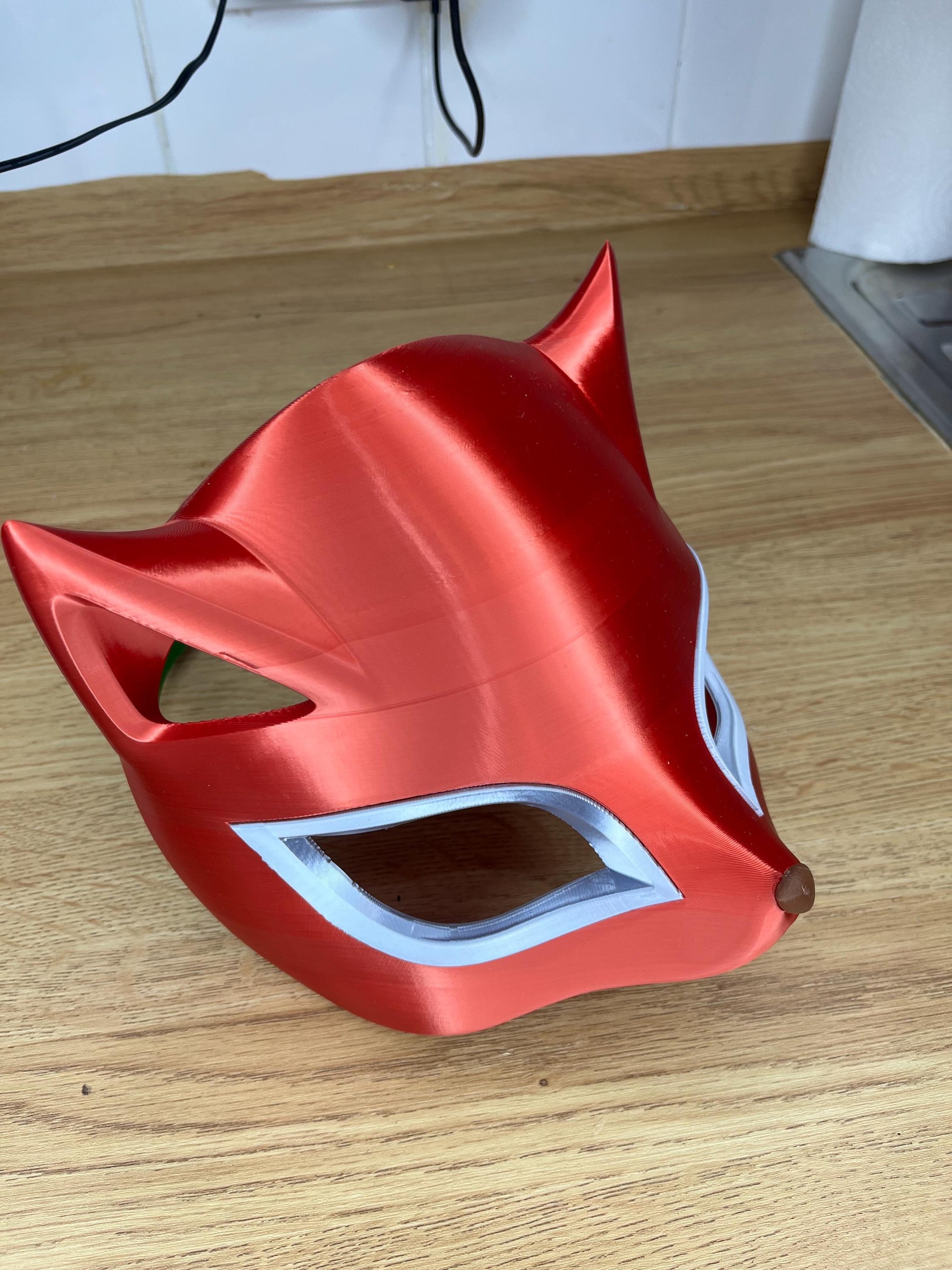 Red Panther Cat Mercy Overwatch Mask with Headstrap and Colour Options