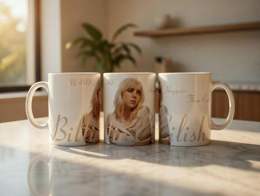 Billie Eilish - Happier than ever - personalised - Drinking Coffee Tea Mug Cup
