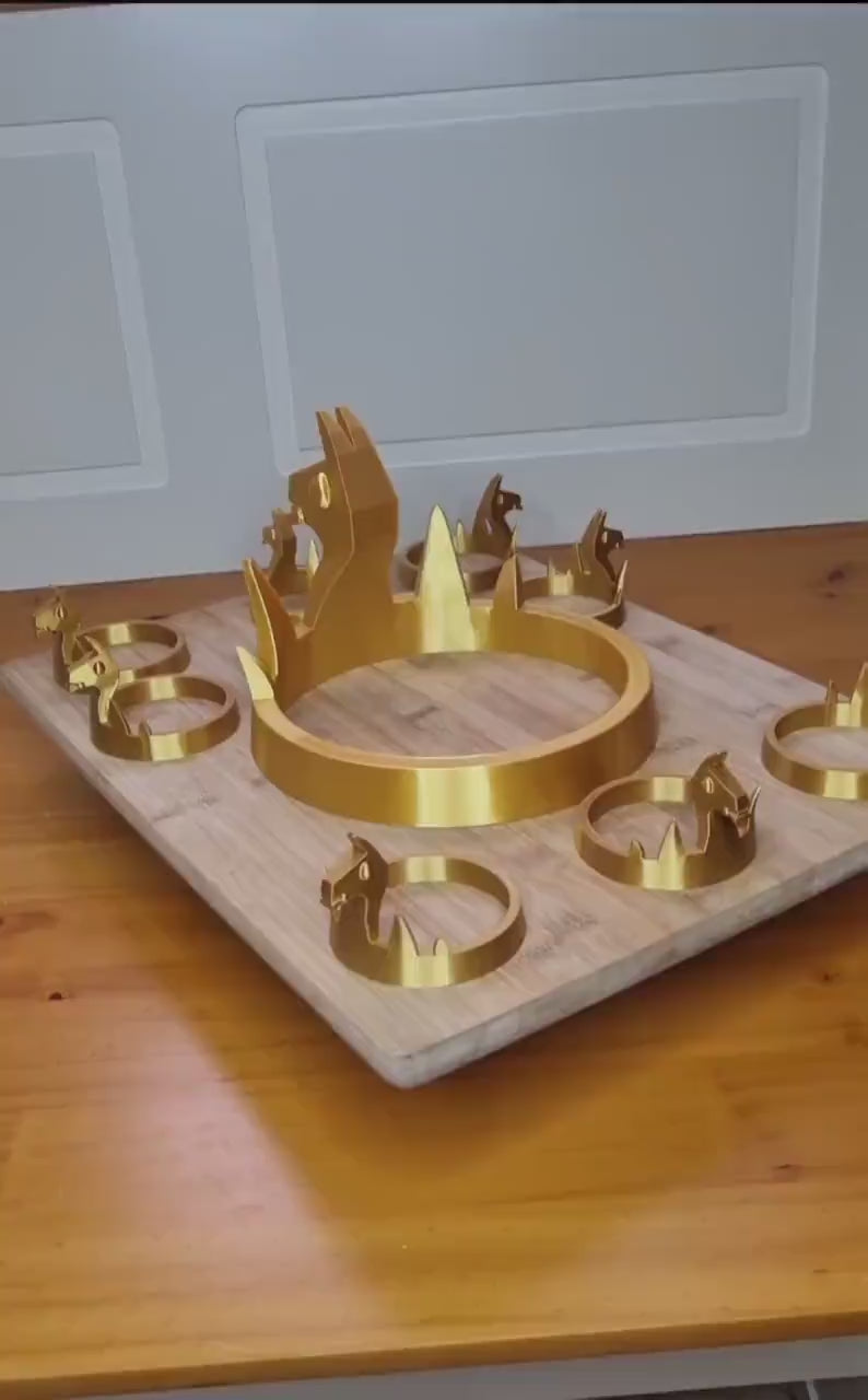 Customisable Fortnite victory crown in Gold. Wearable size option.