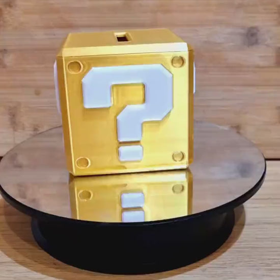 Gold Mario Inspired Mystery Money Box