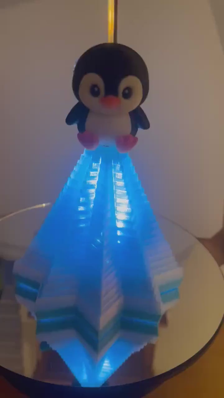 Fidget Penguin Iceburg optional 3xLED light and 3xAAA batteries.