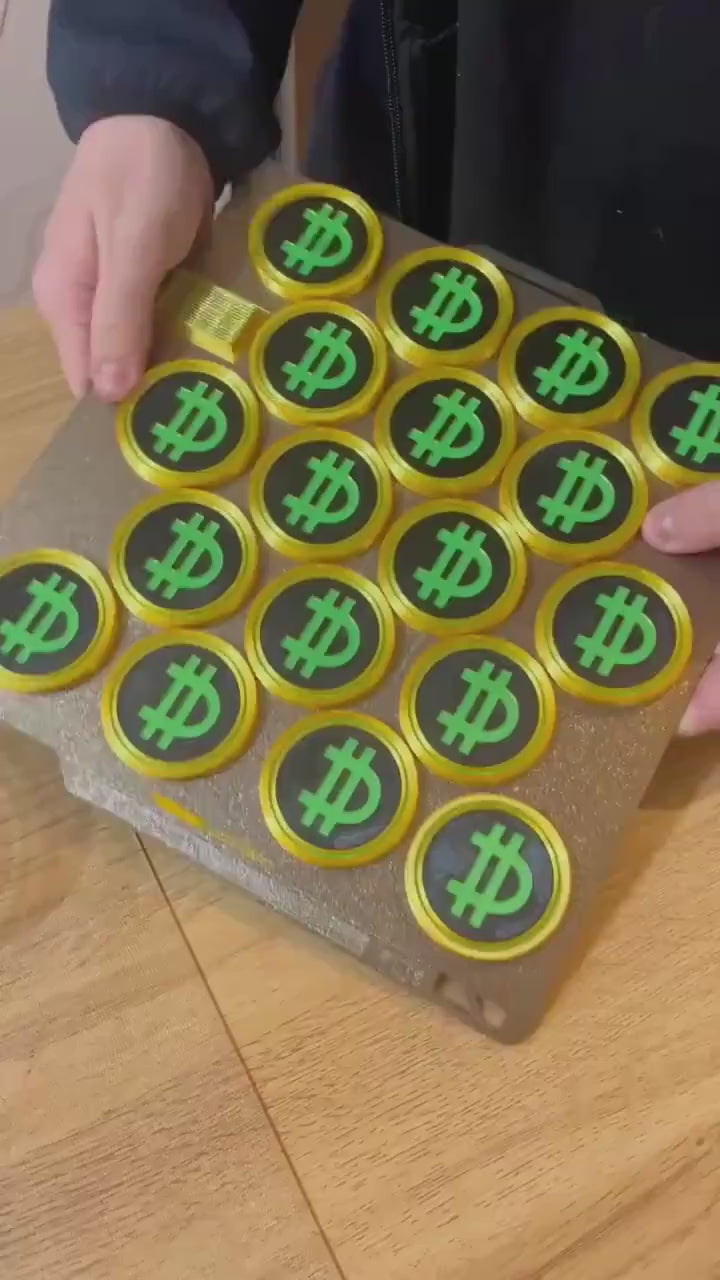Large Fortnight Dill Bit Pill Coin in Gold, Black and Green. UK seller