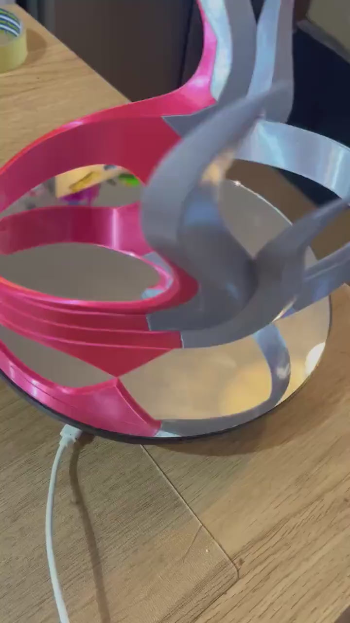 Premium Pink Mercy Overwatch Headband for Cosplay conventions.