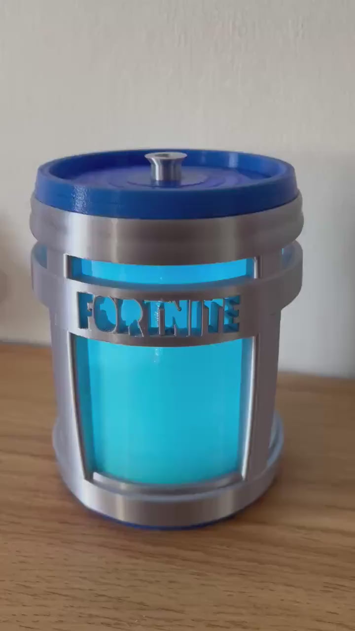 Fortnight glowing Chug Jug lantern with Push operated LED light.