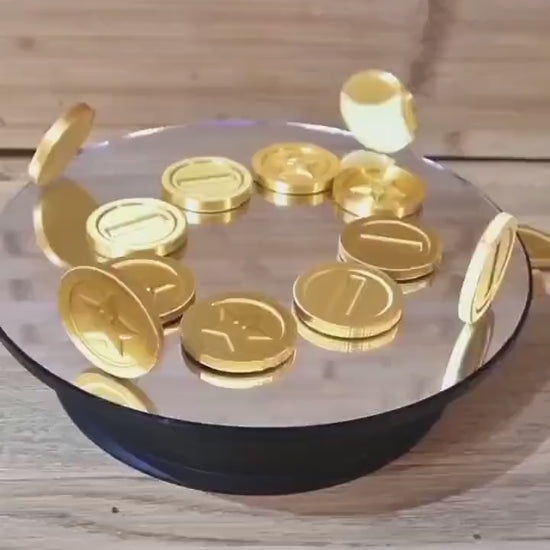 Stunning Mario Kart Gold Star or Pipe Coins in shiny gold. Single and Double sided. UK seller